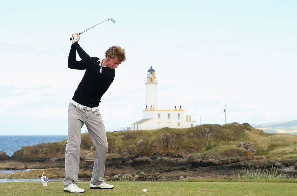 Chris Wood at Turnberry in 2009